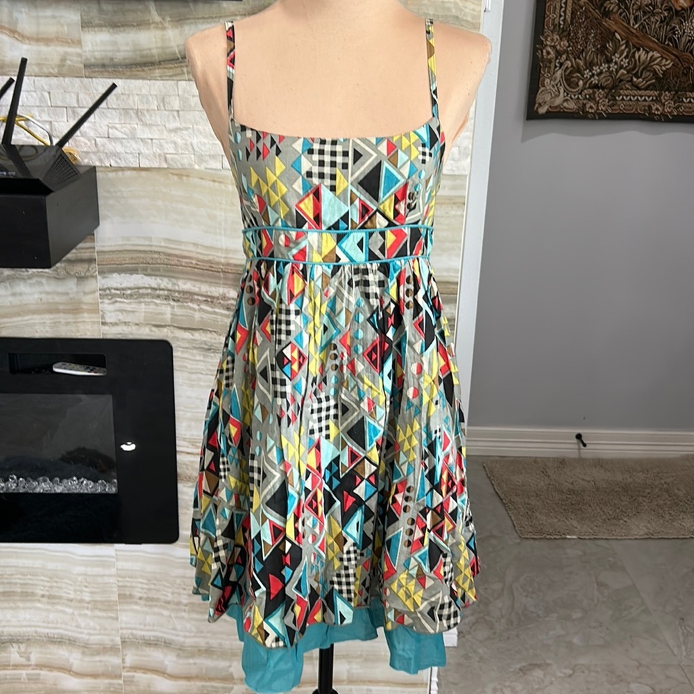American Rag Geometric Print Baby‎ Doll. Size S